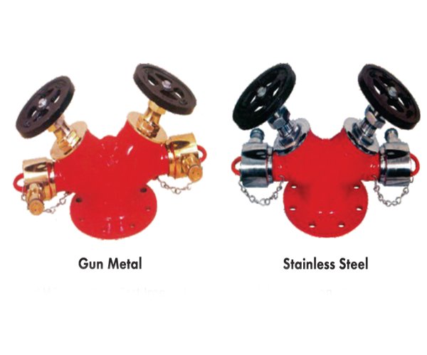 DOUBLE OUTLET LANDING VELVE